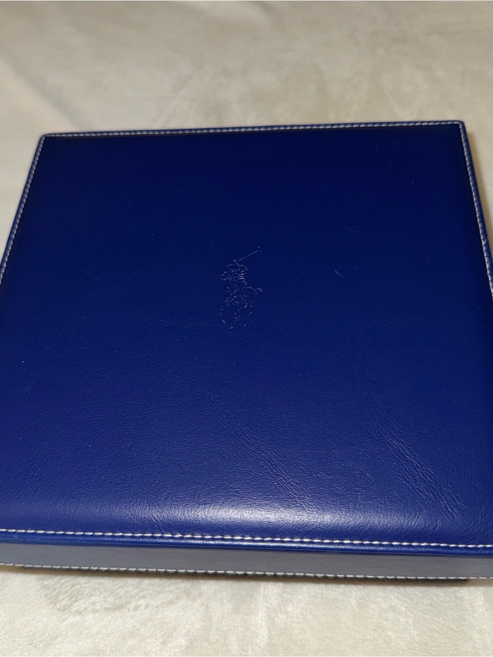 Polo by Ralph Lauren Blue Leather Accessory Case